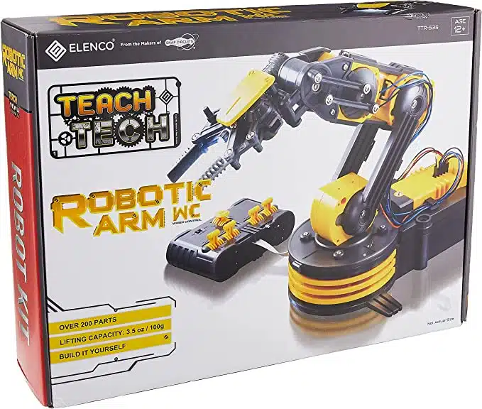 Elenco Teach Tech “Robotic Arm Wire Controlled”, Robotic Arm Kit